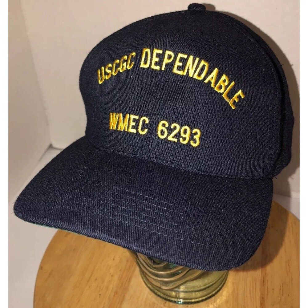 Vintage USCGC DEPENDABLE WMEC 6293 90s USA Hat Cap Snapback Military Coast Guard